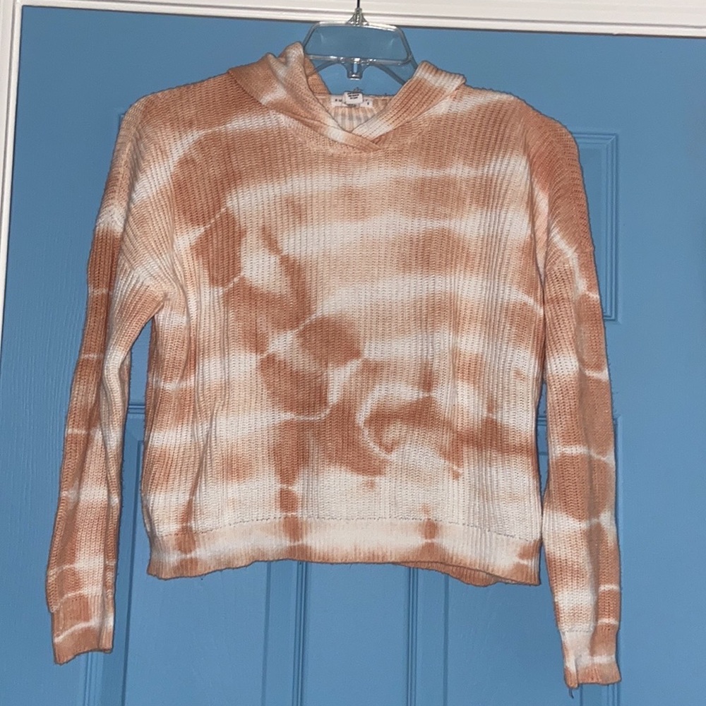 Tilly’s Pink Tie Die Sweater Hoodie